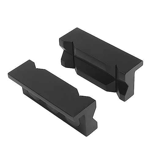 Vise Jaw Pad Bench Vise Jaw Cover Vise Jaw Cover Aluminum Alloy High Strength Bench Vise Jaw Pad Protector Black Shorts Bench Vises