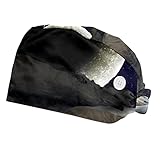 Tamaño ajustable: el diámetro de la parte superior del sombrero de enfermera es de 18 cm, las correas se pueden ajustar para adaptarse al tamaño de la cabeza de todos, no importa el pelo largo o el pelo corto, los sombreros elásticos te mantendrán limpio y limpio durante mucho tiempo de trabajo.