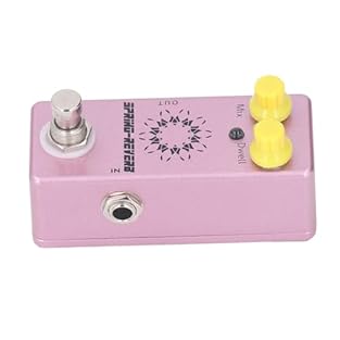[Function Knobs] The Reverb effect pedal has two function buttons, the MIX knob to adjust the dry-wet balance and the DWELL knob to control the bit reduction rate, which provides great versatility in sound generation. [Versatile Connectivity] The ped...