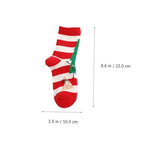 Calcetines de Navidad de algodón grueso para invierno 5