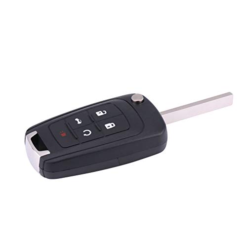 Shell de chave, 5 botões de entrada de carro controle remoto chave fob chip chave para CHEVROLET CAM