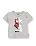 100 % algodón. Levi\'s Kids Lvb S/S Graphic Tee Camiseta Bebé-Niños Grey Heather 6 meses