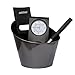 Produktbild Harvia Sauna Zubehörset Black Steel Saunakübel Kelle Thermo-Hygrometer Edelstahl