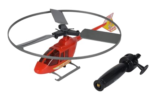 Simba 107207941 - Helikopter Flugspiel, 3-Fach Sortiert, es Wird nur EIN Artikel geliefert, Polizei, Feuerwehr, Bergrettung, Starter mit Seilzug, Outdoor, ab 3 Jahren