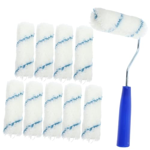 DECHOUS 壁用塗料対応 コンパクトローラーブラシ 小り効く精密塗装用 多用途対応 室内壁塗装用便利ツール