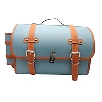 Amazon | バイク シートバッグ 革 ツーリングバッグ レザー 荷物