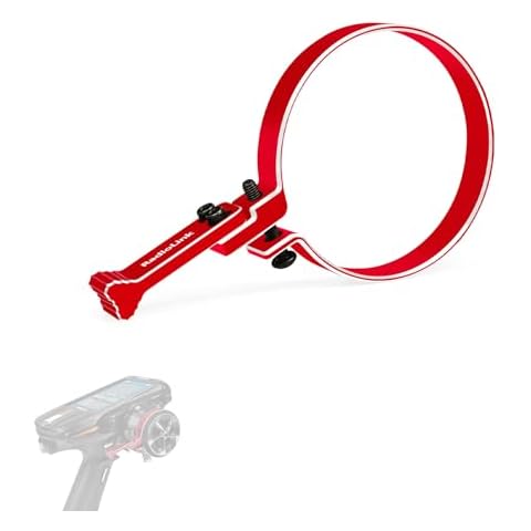 Radiolink Alloy Steering Wheel Trigger RC One-Handed Control Accessory Adapter for Radiolink RC8X RC4GS RC6GS/Flysky GT5/NB4/Pro/GT3B/Futaba 7PX/Dumborc X6/X4/DDF-350 and More (Red) Cover