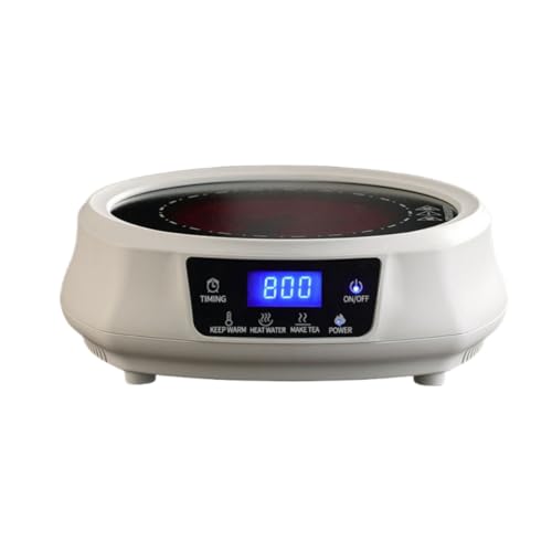 AOUTN 電気ストーブ ケトル ミニストーブ ティーポット 静音 ティーセット 多機能 110V 800W 家庭用給湯器 ティーセット (ホワイト)