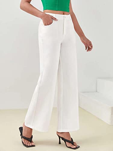 Image of Elendra Women Lycra - Bootcut Trousers Pant Wide Leg
