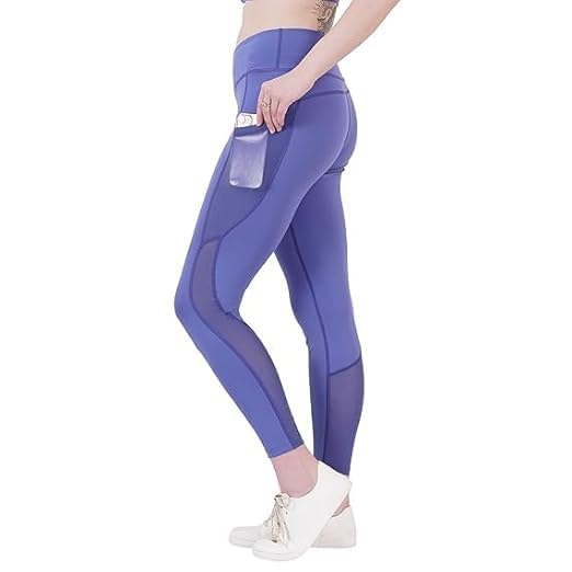 Purple Fit Tyla Blue Women's Sports Leggings I Stretch Fit High Rise Track Pant for Gym, Yoga, Running I Sweat-Wicking, Br... - Review, Price and Buying Guide
