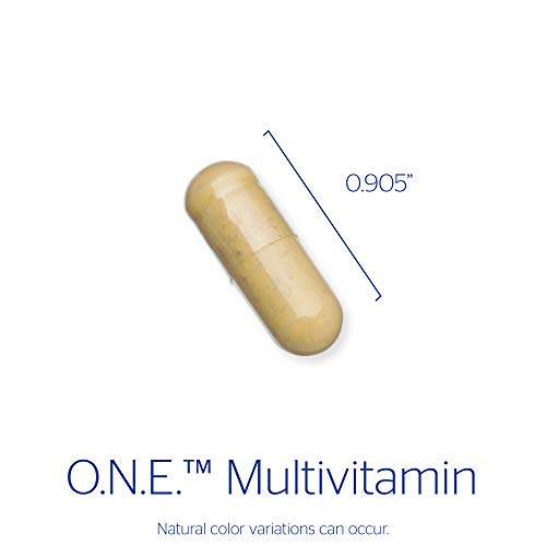Pure Encapsulations - O.N.E. Multivitamin - Once Daily Nutrient Essentials with Metafolin L-5-MTHF and Sustained Release CoQ10 - Hypoallergenic Dietary Supplement - 60 Capsules