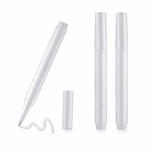 Boulton White Chalk Pens for Windows & Blackboard Small Size Washable Chalk Marker Glass Markers Window Markers ChalkBoard Pens Window Glass & Spice Jars Painting Easy Erase Non-Permanent (3)