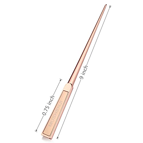 Rose Gold Letter Opener For Women, 9 Inch Fancy Envelope Opener Slitter, Vintage Mail Opener Cutter, Metal Letter Opener With Blade Knife, Ergonomic Grip Handle #TOP1