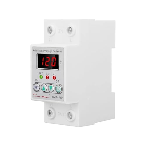 Relais de protection SVP716 120VAC rail DIN pour maison connectée et bureau