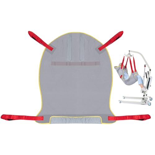 Lift Sling for Transferring Patients, Full Body Lift Sling for Elderly and Disabled, Premium Mesh Transfer Sling for Bed Positioning & Lifting, Breathable & Sturdy Fabric, Up to 510lb