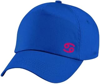 Blue Cap with Cancer zodiac Red Color Logo