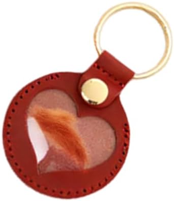 Porte-Clés Souvenir Pour Poils De Chat/Chien - Cœur Transparent, Stockage Émotionnel, Pendentif Pour Sac