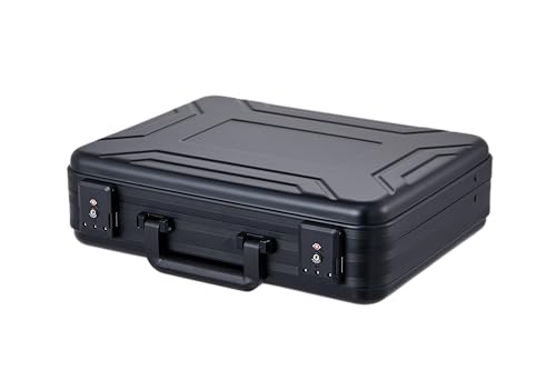 Business Aluminum Laptop Briefcase Combination Lock Lawyer Brief Case Hard Shell File Box2