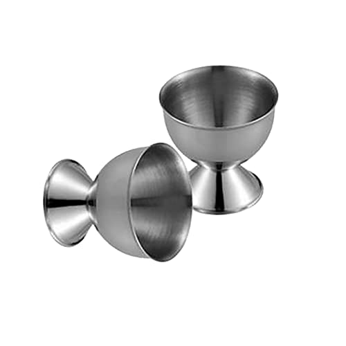 Uuyyeo 2 Pcs Stainless Steel Egg Cups Boiled Egg Holder Egg Tray Kitchen Tool For Hard Boiled Eggs #TOP25