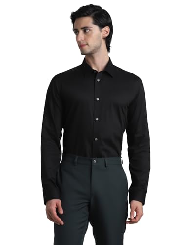 Image of Jack & Jones Men's Cotton Solid Slim Fit Shirt