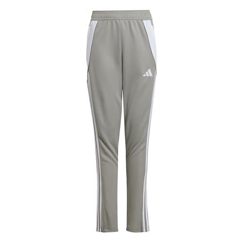 adidas Unisex-Kid's Tiro 24 Training Pants, Team Mid Grey/White, X-Small