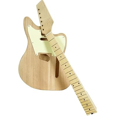طقم غيتار كهربائي غير مكتمل طقم Mahogany Body and Maple Neck، Maple Fretboard، Uncut DIY Guitar Kit، Build Your، Electric Guitars for Beginner