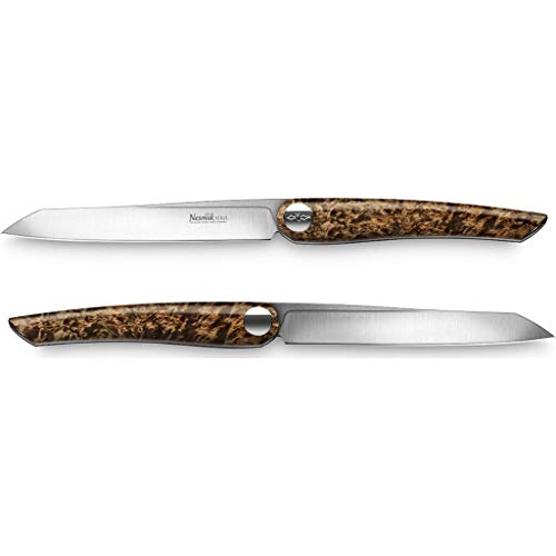 Nesmuk Soul Steak Knife Set | Karelian Birch Burl