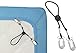 Maximex Betttuchspanner 4er Set - 4er Set, Bettlaken-Spanner, Gummi, 18 x 1.2 x 3 cm, Schwarz
