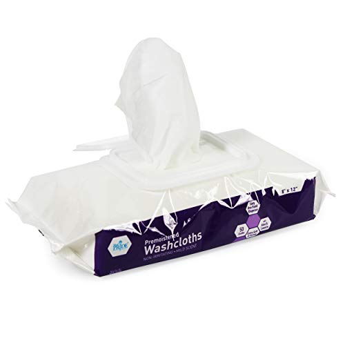 Medpride Disposable Premoistened Washcloths For Adults| 600-Count, 8” X 12”| Silky Soft Wet Wipes W/ Aloe & Lanolin Mild Scent| Ideal For Skincare/ Personal Cleansing, Makeup Removing, Travel & More #TOP4
