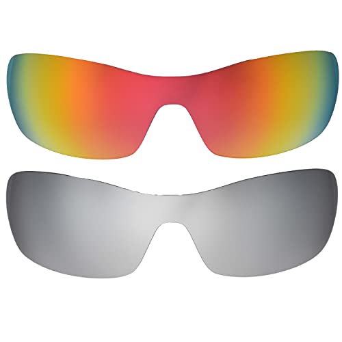 Verres Oakleys Antix compatibles de rechange Rouge Titane Taille Unique