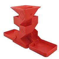 Torre De Dados Plegable Con Bandeja Doble, Impresa En 3D Con Plástico PETG Ecológico, Tamaño 14x7x5 Cm, Portátil Y Ligera, Compatible Con D&D, Dragones Y Mazmorras Y Juegos De Rol RPG