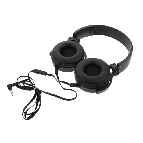 Yardenfun 1pc Earphone Head- Mounted Headset Noise Reduction Headphone Noise Cancelling Wired Headphones Wire Headphones Computer Headsets Video Headset Stereo Headphones Wired Telephone Abs