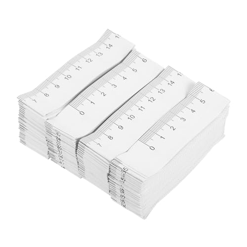 Cinta métrica de papel desechable doble cara 1 metro 100 piezas miniatura 1
