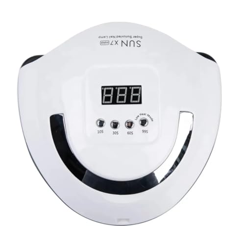 SUN X7 MAX Lampe UV LED Professionnelle pour Ongles, 57 LEDs, Minuteur 10-99s, Écran Digital, Séchage Rapide, Blanc