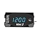 Exuberanter 3 En 1 Reloj Moto Digital Termómetro De Voltaje De Temperatura...