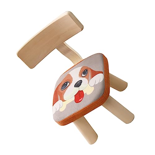 SEWOART Back Stool with Puppy Pattern Sturdy Fall Design for Removable Washable Cover for Bedroom and Kindergarten Safe Construction