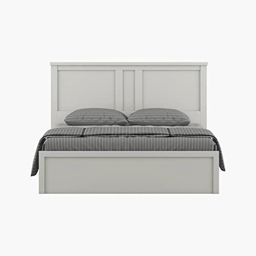 Image of Home Centre Helios Reynan Aster Queen Bed with Hydraulic Storage - White