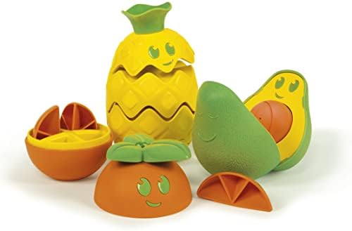 Clementoni – 17686 – Frutta Componi e Impara – Gioco Frutta componibile, Gioco Bambini 12 Mesi, sviluppa capacità manuali e logiche – Ecologico, in plastica Riciclata, Made in Italy