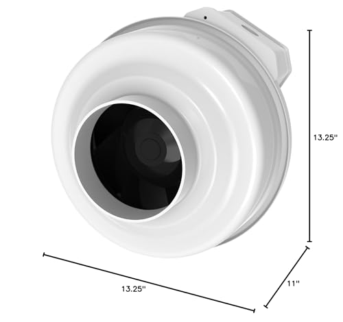 Fantech RN2 Radon Fan | 4 Inch | Quiet and Efficient Radon Mitigation | 220 Cfm White - Thumbnail 3