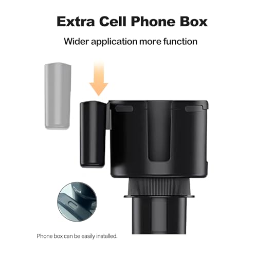 Expansor de Portavasos 2 en 1 para Auto con Soporte de Teléfono miniatura 4