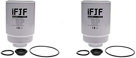 iFJF TP3018 Fuel Filter Replacement for Duramax 6.6L Chevy Silverado/GMC Sierra 2500HD 2001-2016 3500HD 2007-2016 Express/Savana 2500 3500 4500 2012-2016 Diesel Engine TP3012 12664429(Set of 2)