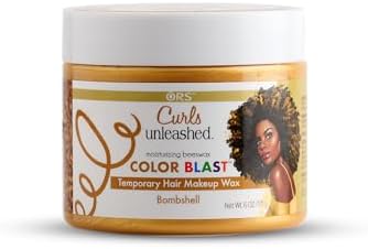 Curls Unleashed Color Blast Temporary Hair Makeup Wax with Moisturizing Beeswax, Bombshell, (6.0 oz)