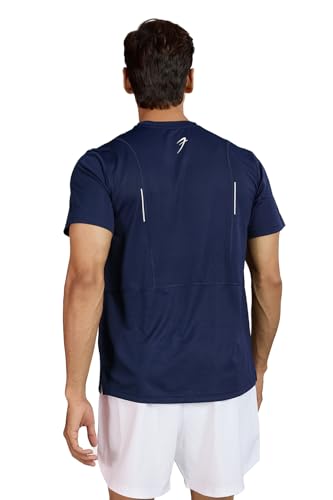 Image of FUAARK Men Solid Slim Fit Polyester Gym & Running Wear Tshirt
