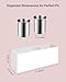 Bollmisde Hair Tool Organizer, Hair Dryer Holder with Heatproof Steel Cups, Acrylic Vanity Organizer for Curling Iron, Flat Iron & Hair Brushes, Perfect for Bathroom (White, Standard)