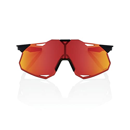 Image of 100% HYPERCRAFT XS - Soft Tact Black - HiPER Red Multilayer Mirror Lens