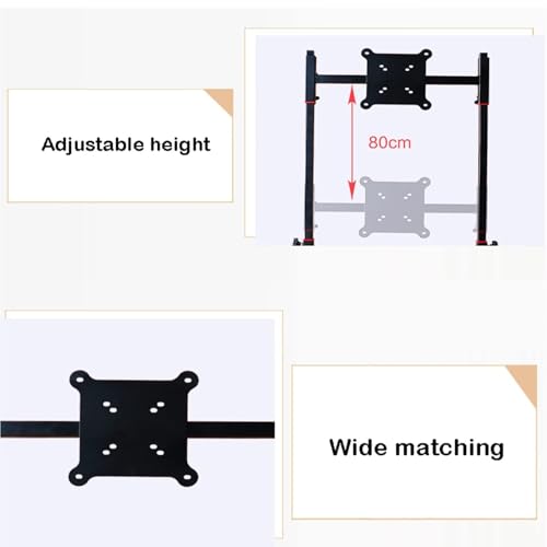 Soporte móvil para TV con ruedas ajustable 32 a 55 pulgadas miniatura 3
