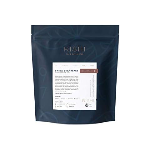 Rishi Tea China Breakfast Tea - Organic Loose Leaf Black Tea, Robust & Caffeinated, Ideal for Hot or Iced Tea - 16 Ounces, 50+ Servings Cover