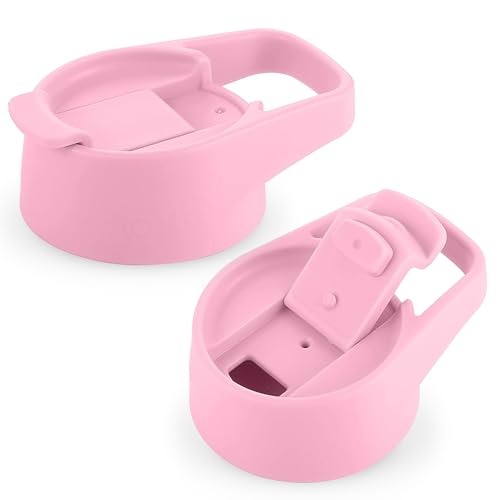 IRON °FLASK Flip Lid for Wide Mouth Insulated Sports Water Bottles, Wide Mouth, BPA Free, 2 Lids, (Rose)