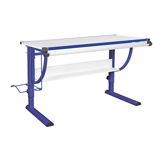 FineBuy Design Kinderschreibtisch Holz 120 x 60 cm weiß,...