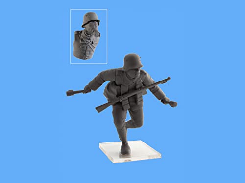 Kit de Modelo Militar Soldado Alemán en Máscara de Gas 1:35 miniatura 5